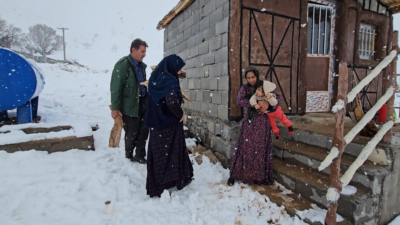 A Small Cabin in the Snow | A Warm Family Visit with Shokat ❄️🏡