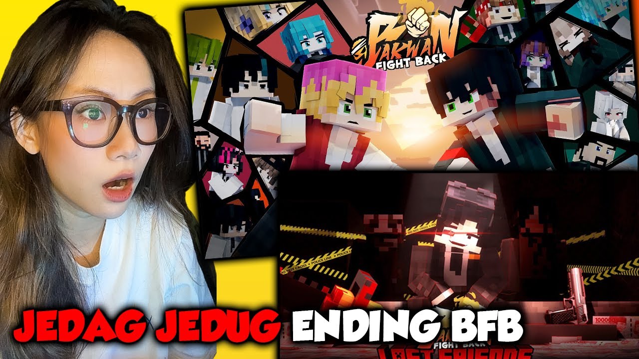 REACT JJ MEDI ATMAJA dan ODO SATORU, ENDING TERBAIK DI BAKWAN FIGHT BACK Minecraft