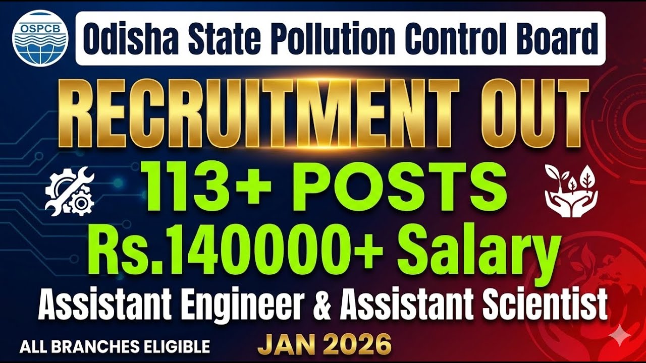 OSPCB Recruitment 2026 | OSPCB Assistant Engineer Apply Online, Syllabus & Form Fill Up