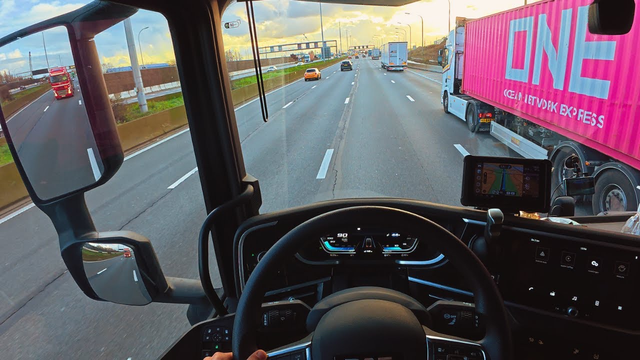 POV Truck Driving in Belgium DAF XG 480 |4K| Real-time Driving to the Customer