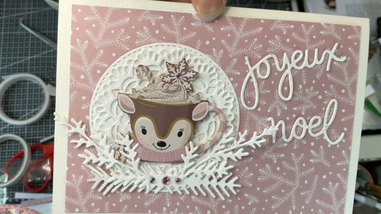 Tuto du Jour #carte #idéescartes #noel #noël #tuto #scrapbooking