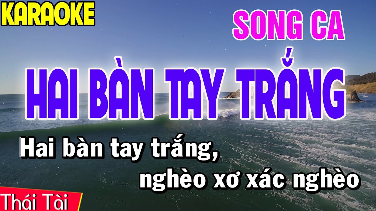 Hai Bàn Tay Trắng Karaoke Song Ca | Thái Tài