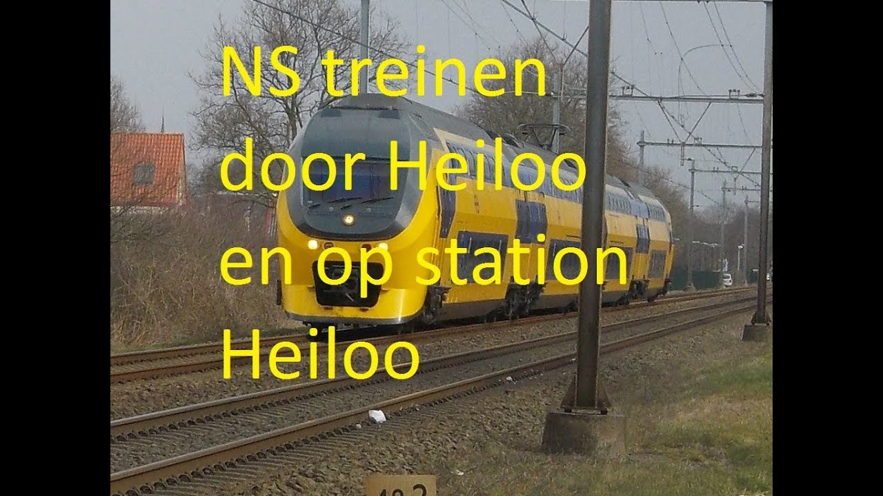 NS treinen door Heiloo en op station Heiloo