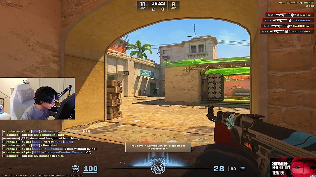 TENZ PLAYS DEATHMATCH IN CS2