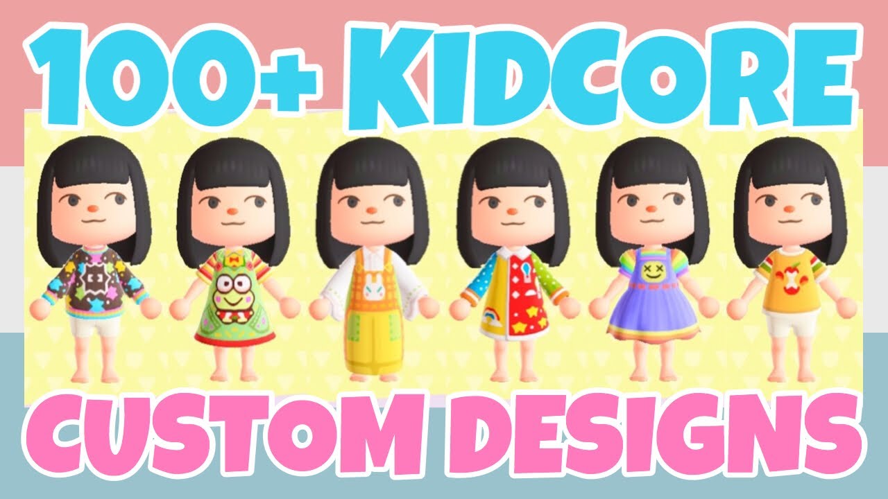 Best 100+ Kidcore Clothing Custom Designs In Animal Crossing New Horizons (Design ID Codes)