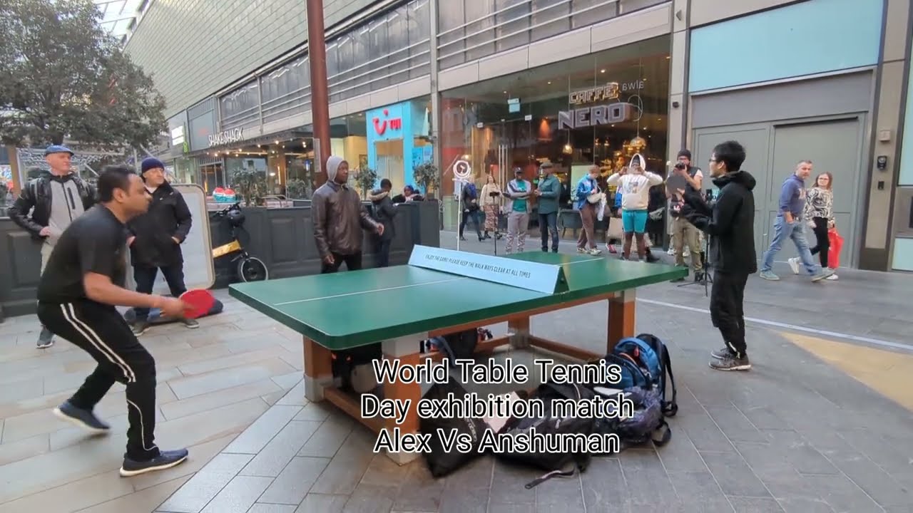 Street Table Tennis - Anshuman vs Alex | Commentary by The Bat Guy | World Table Tennis Day 2023