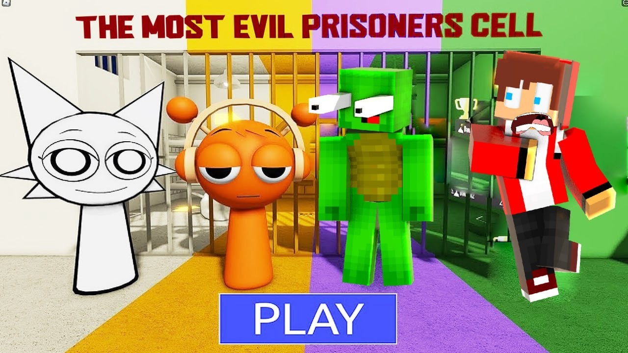 Mikey and JJ On The SPRUNKI BARRY PRISON RUN INCREDIBOX - Roblox Animation