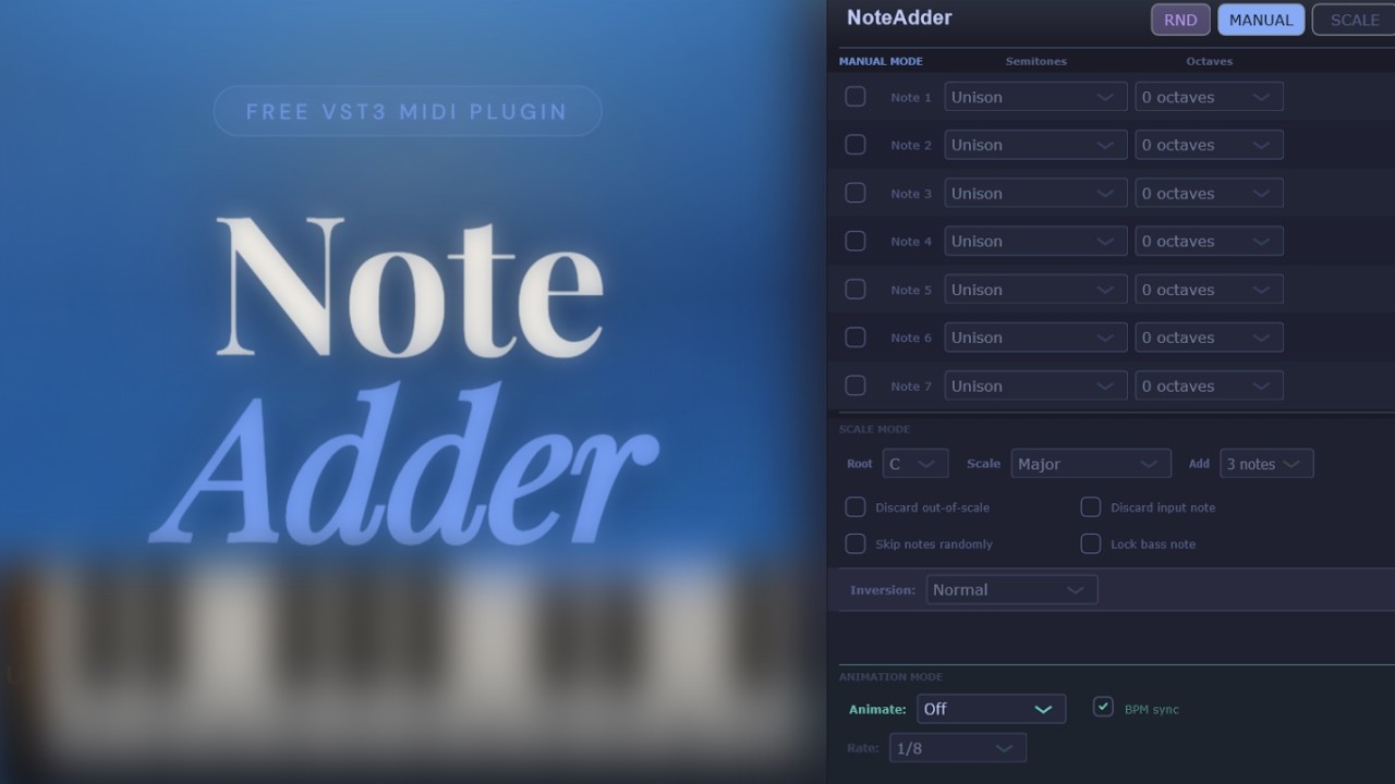 Introducing NoteAdder Creative MIDI Note-to-Chord Enhancer Tool VST #opensource #sounddesign