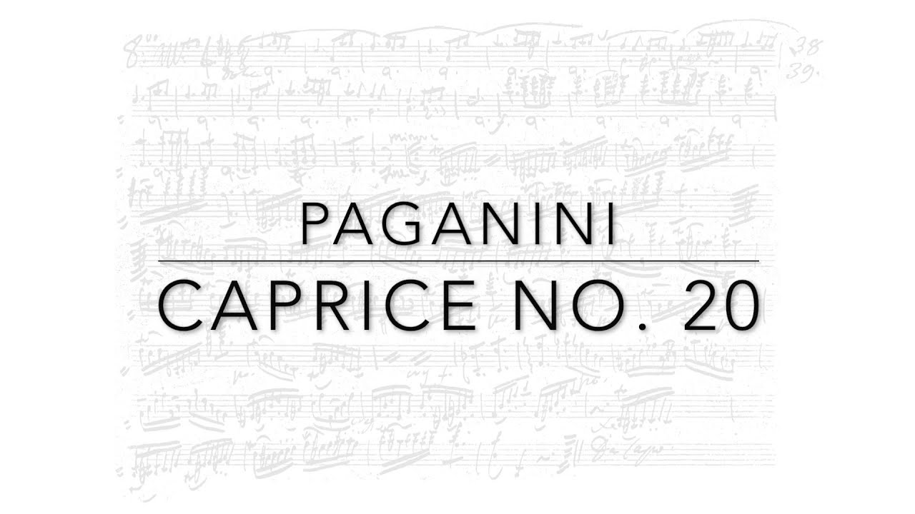 Paganini: Caprice No. 20, performed by Jerry Chang, cello