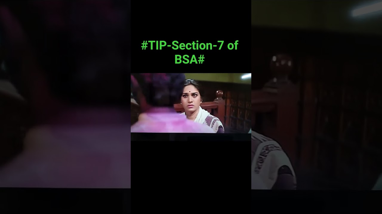#Test Identification Parade- Section-7 of BSA#