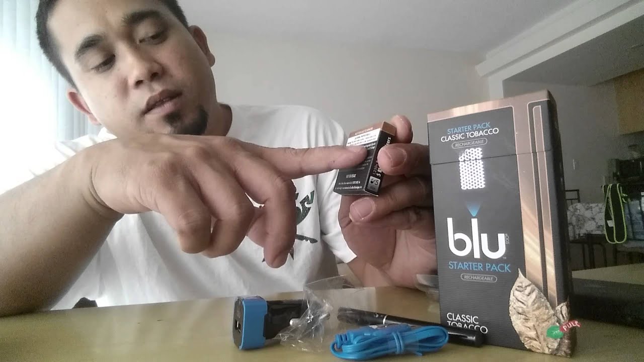 Blu e cig review starter pack