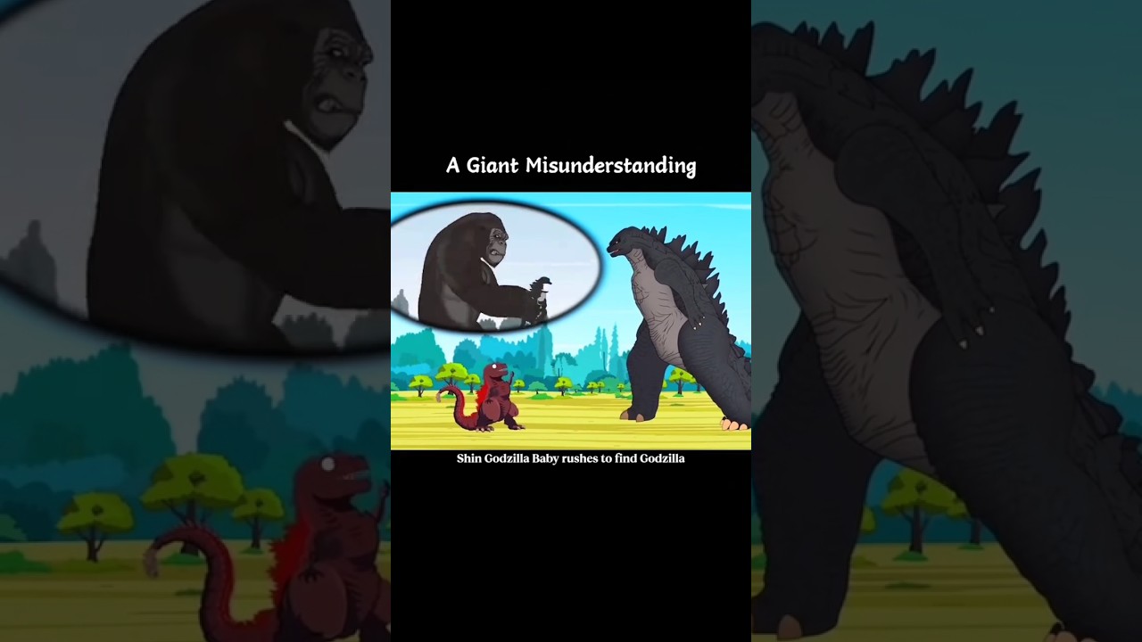 Monsterverse king Kong ve Godzillamisunderstood When legends collide, the earth holds its breatha..🦖