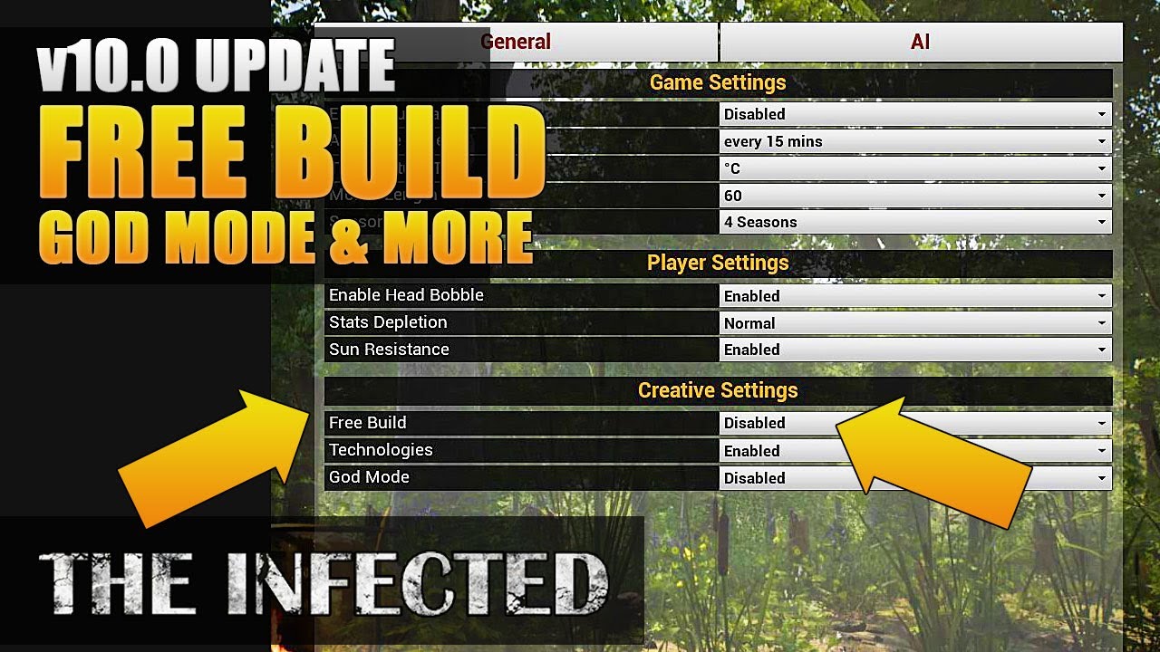 The Infected v10.0 new update | FREE BUILD! | Game News | Patch Notes
