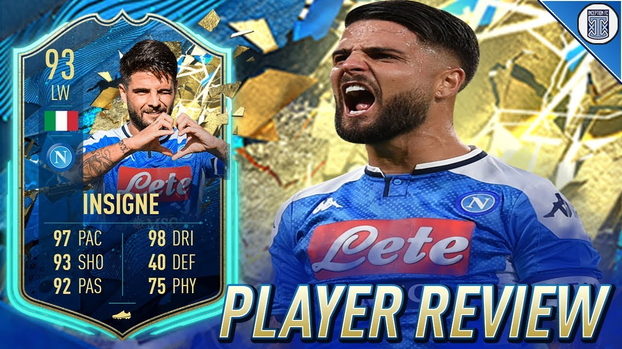 93 TEAM OF THE SEASON SO FAR INSIGNE PLAYER REVIEW! TOTSSF INSIGNE - FIFA 20 ULTIMATE TEAM