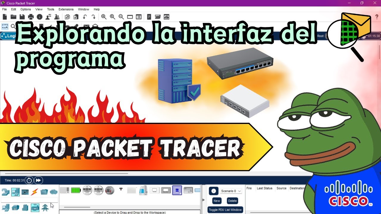 Explorando la interfaz de CISCO PACKET TRACER | Explicacion de herramientas y mas | Primeros pasos