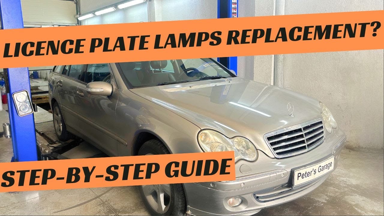 Mercedes C-Class W203 Licence Plate Lamp Bulbs replacement C180 C200 C220 C230 C280 C320