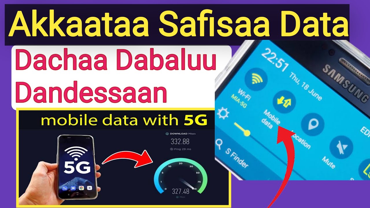 Akkata Safisaa Data Bilbilaa Dachaan Dabaluu Dandessaan| Fast Mobile Data Speed|