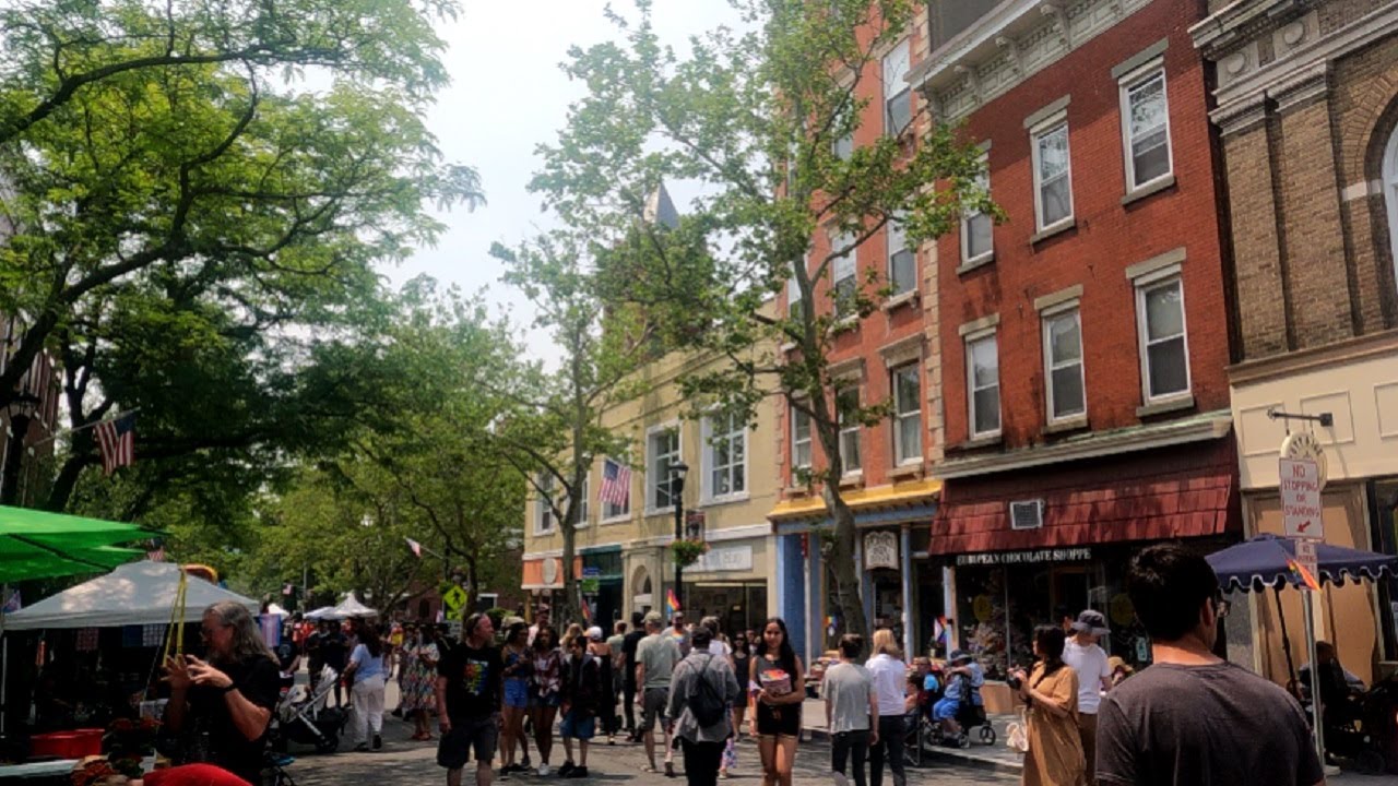 ⁴ᴷ⁶⁰ Walking tour of downtown Nyack, New York