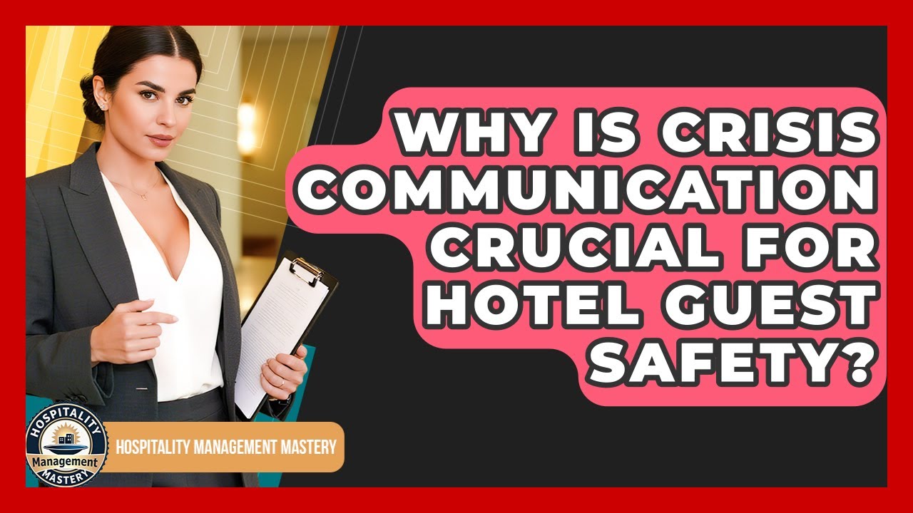Why Is Crisis Communication Crucial For Hotel Guest Safety? - Hospitality Management Mastery
