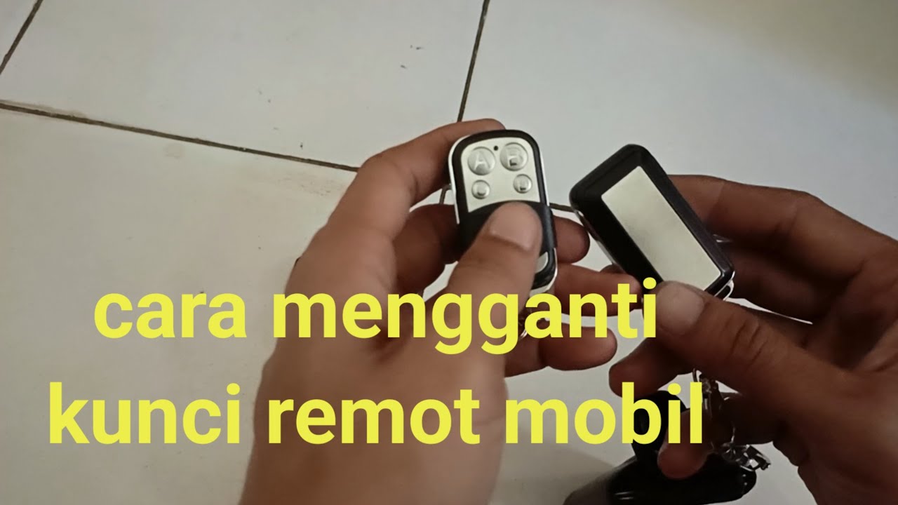 cara mengganti kunci remot mobil atau cara cloning kunci remot mobil.