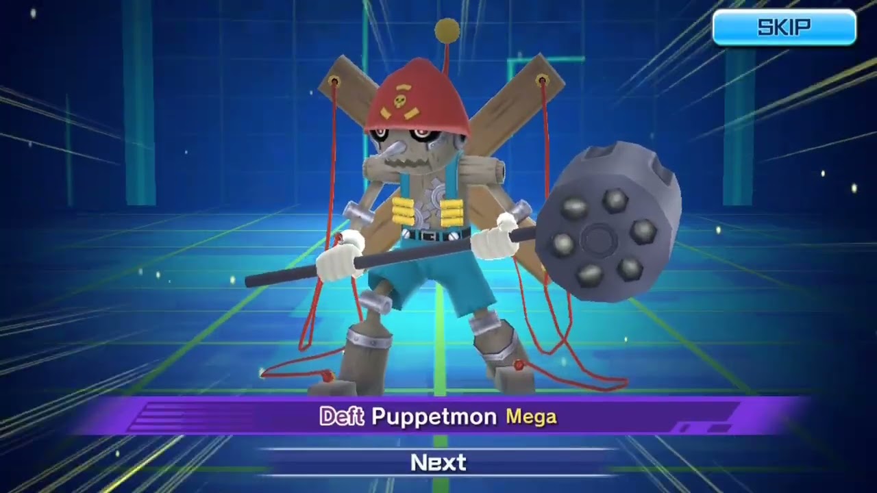 [Digimon ReArise] Cherrymon digivolution to Puppetmon
