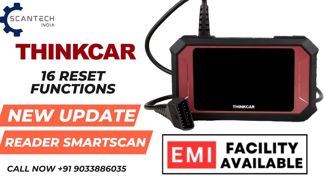 Thinktool Reader SmartScan with 16 Reset Functions | EMI Facility available | Free Lifetime UPDATE