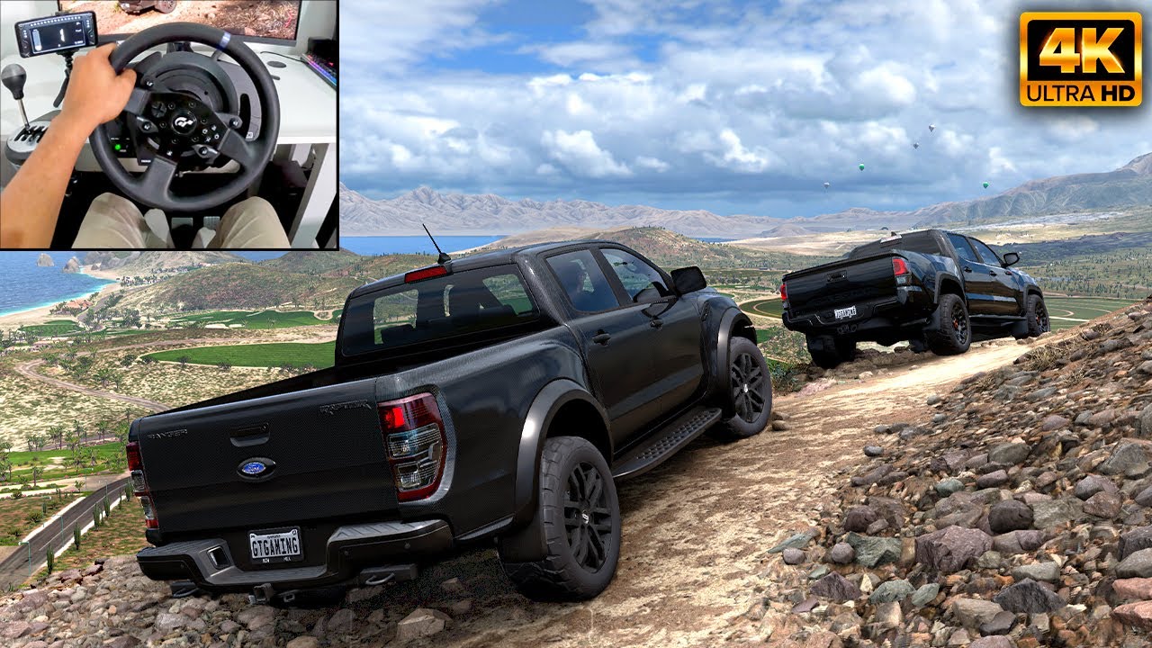 Ford Ranger Raptor & Toyota Tacoma | OFFROAD CONVOY | Forza Horizon 5 | Thrustmaster T300RS gameplay