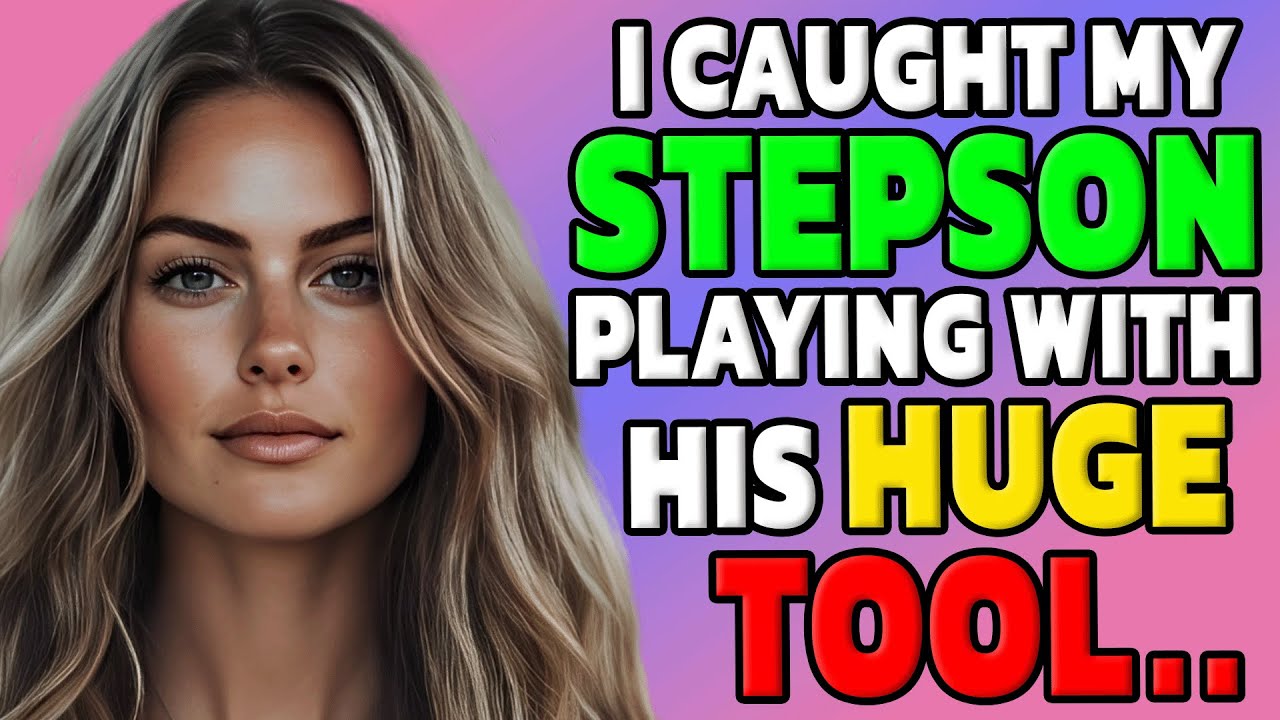 STEPSON WAS PLAYING WITH HIS TOOL WHEN I SUDDENLY WALKED INTO HIS ROOM, HE DECIDED TO PRACTICE ON ME