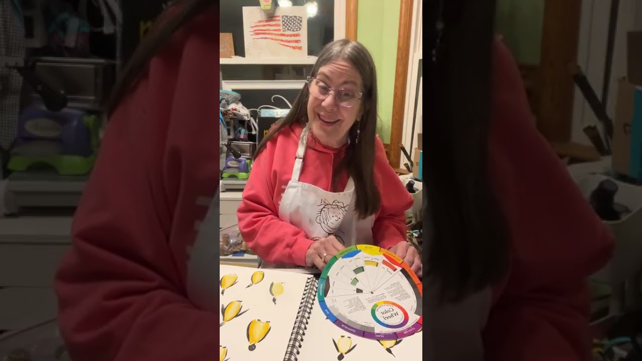 Splatter painting with watercolors. 