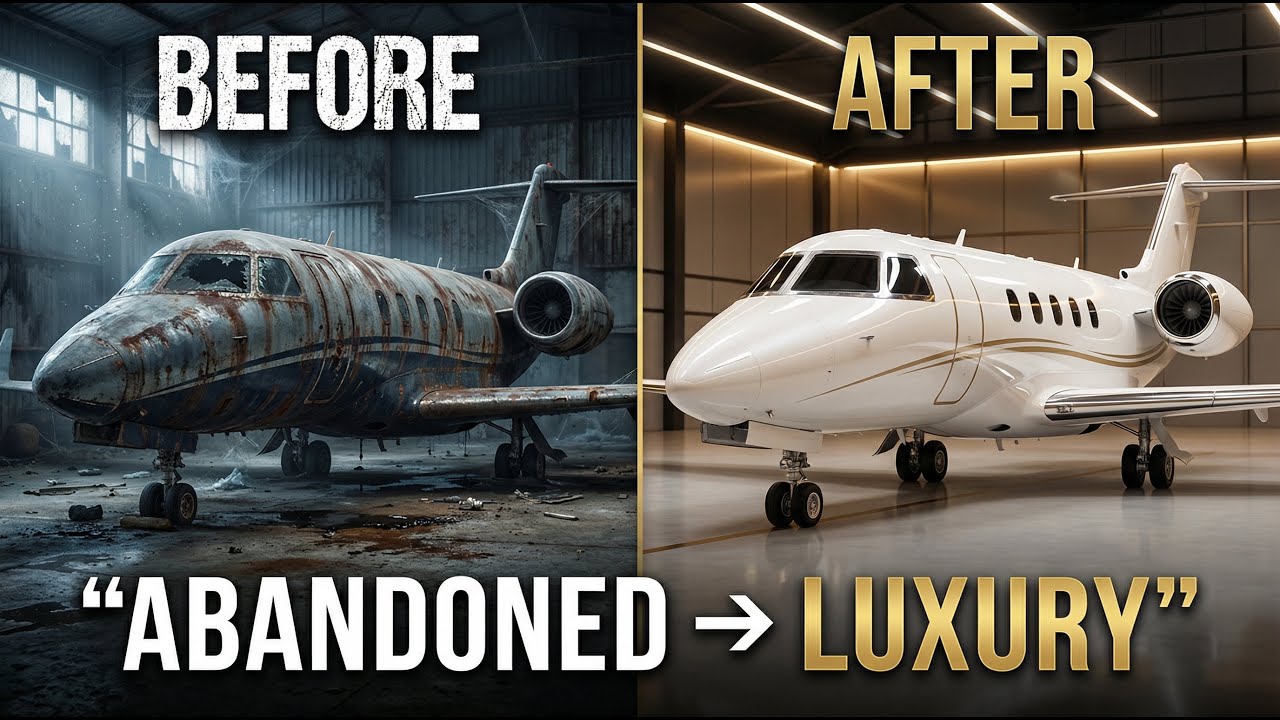 Abandoned Private Jet Restoration ASMR