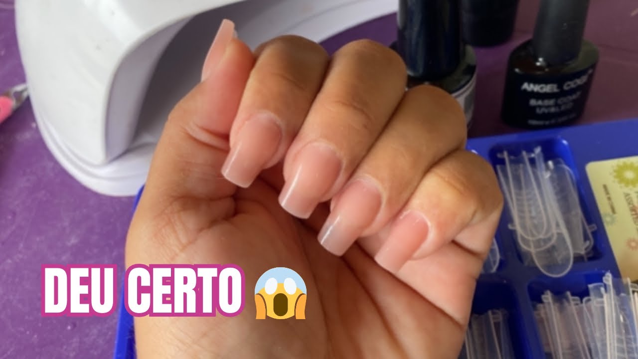FIZ UNHAS DE POLYGEL EM CASA 😱💅 | DEU CERTO?