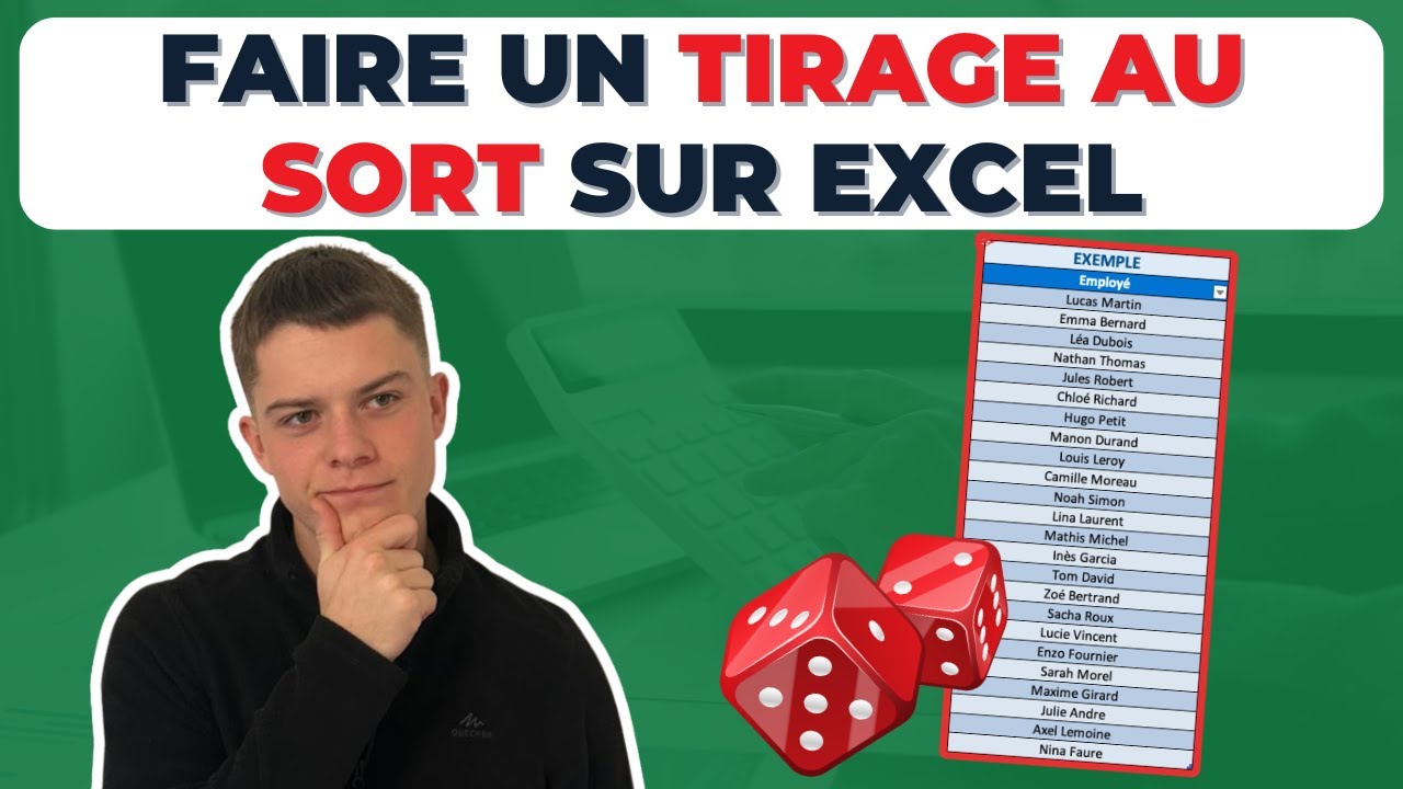 Comment faire un TIRAGE AU SORT sur Excel ? 🎲