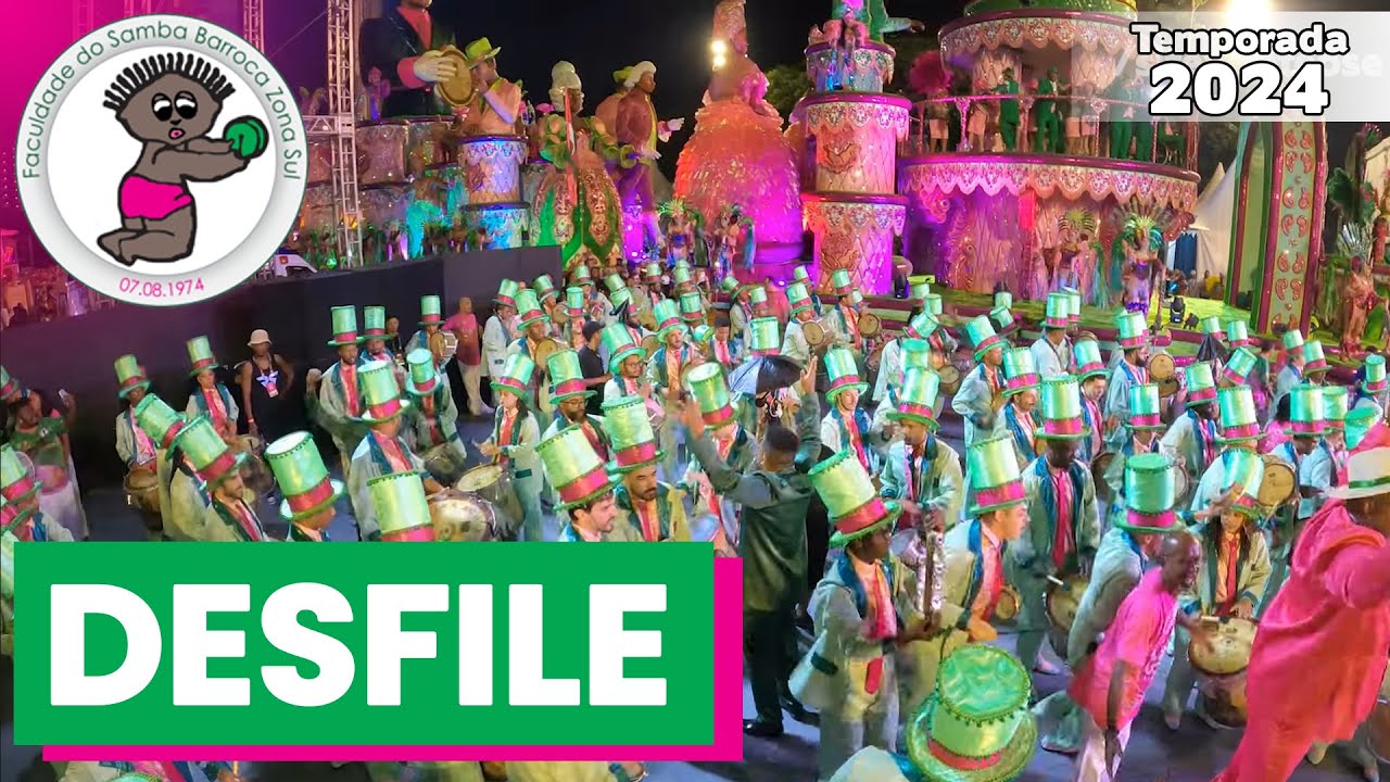 Barroca Zona Sul 2024 | Desfile | Samba ao vivo - #DesfileLIGASP24