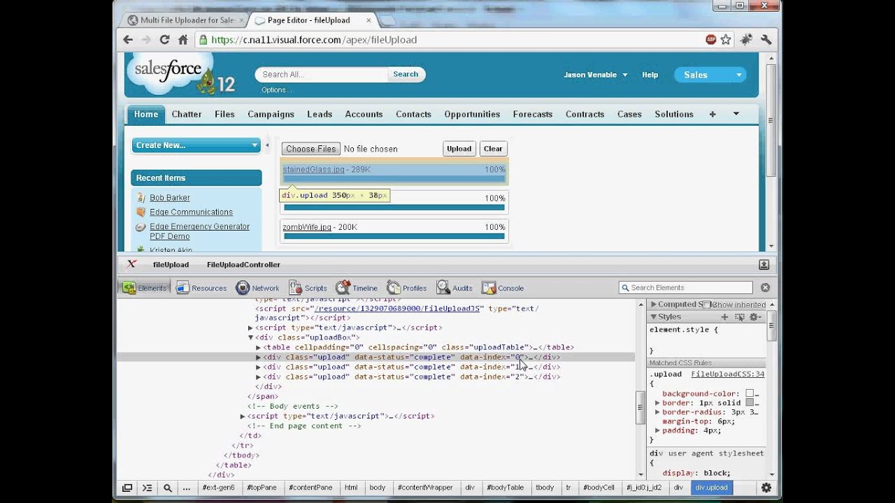 Salesforce Multi File Upload