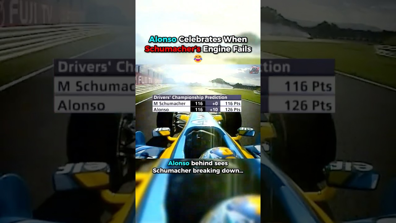 Alonso Celebrates WHILE Schumacher Retires 😬