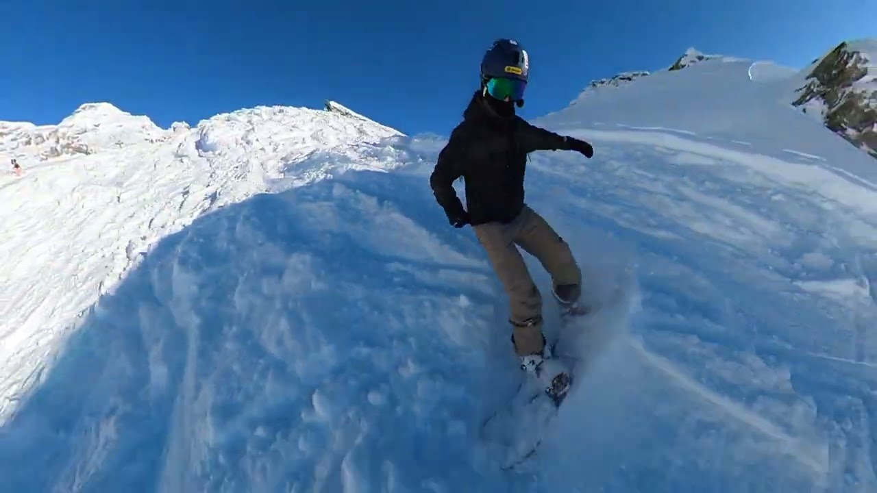 Primo giorno di snowboard con mezzo metro di powder!