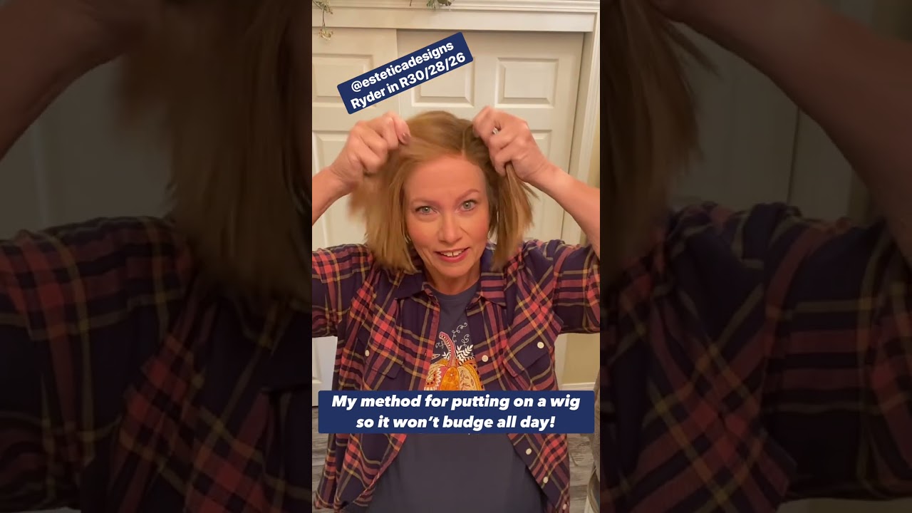 My failproof method to put on a wig so it doesn’t move or slide up in the back all day!