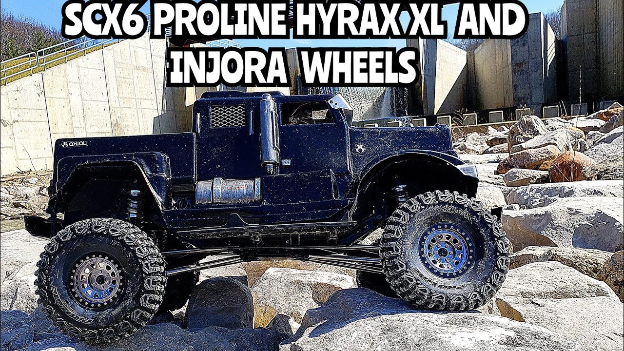 Proline Hyrax XL 2.9 Tires And Injora Bead Locks For The Scx6