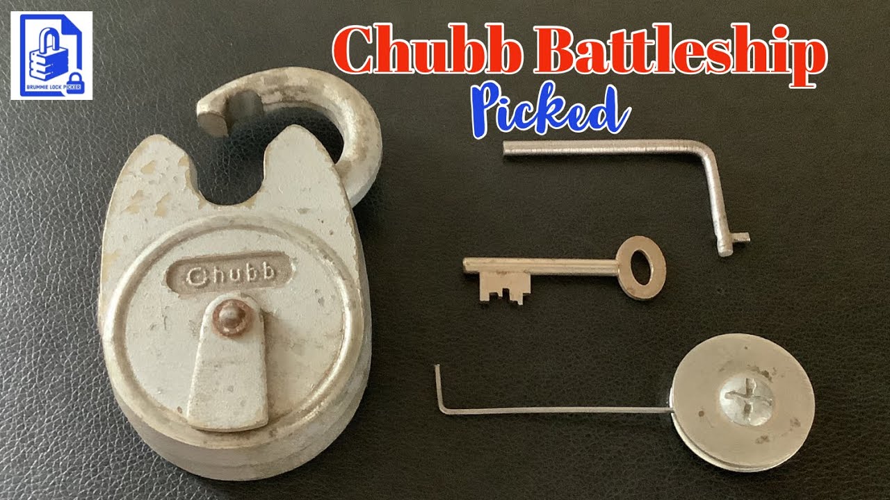 798. Chubb Battleship padlock picked