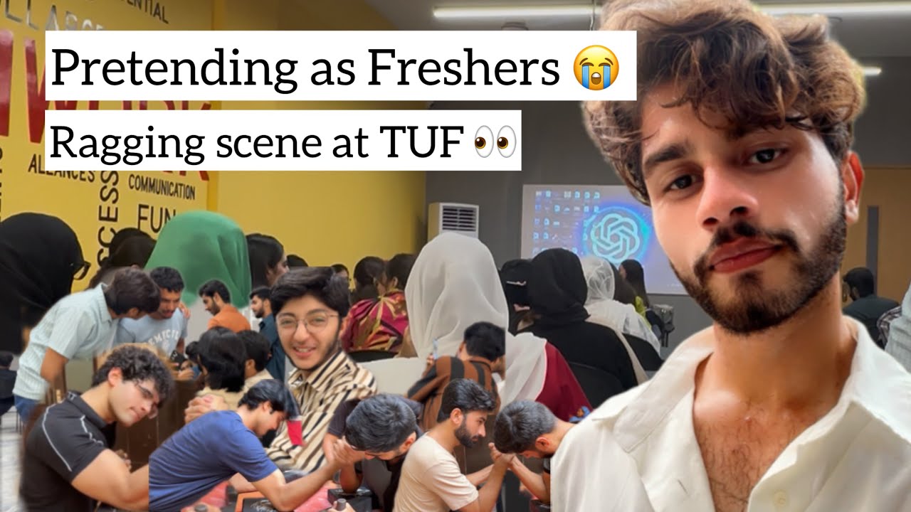 PRETENDING FRESHERS 😭👀 RAGGING AT TUF 🫠 