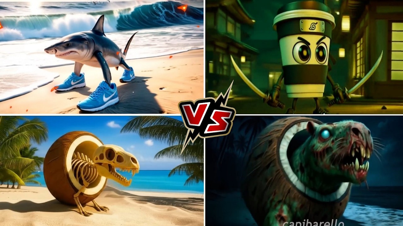 TRALALERO TRALALA vs CAPPUCINA ASSASINO vs SODA POP x BRAINROT SKELETONS vs BRAINROT ZOMBIE