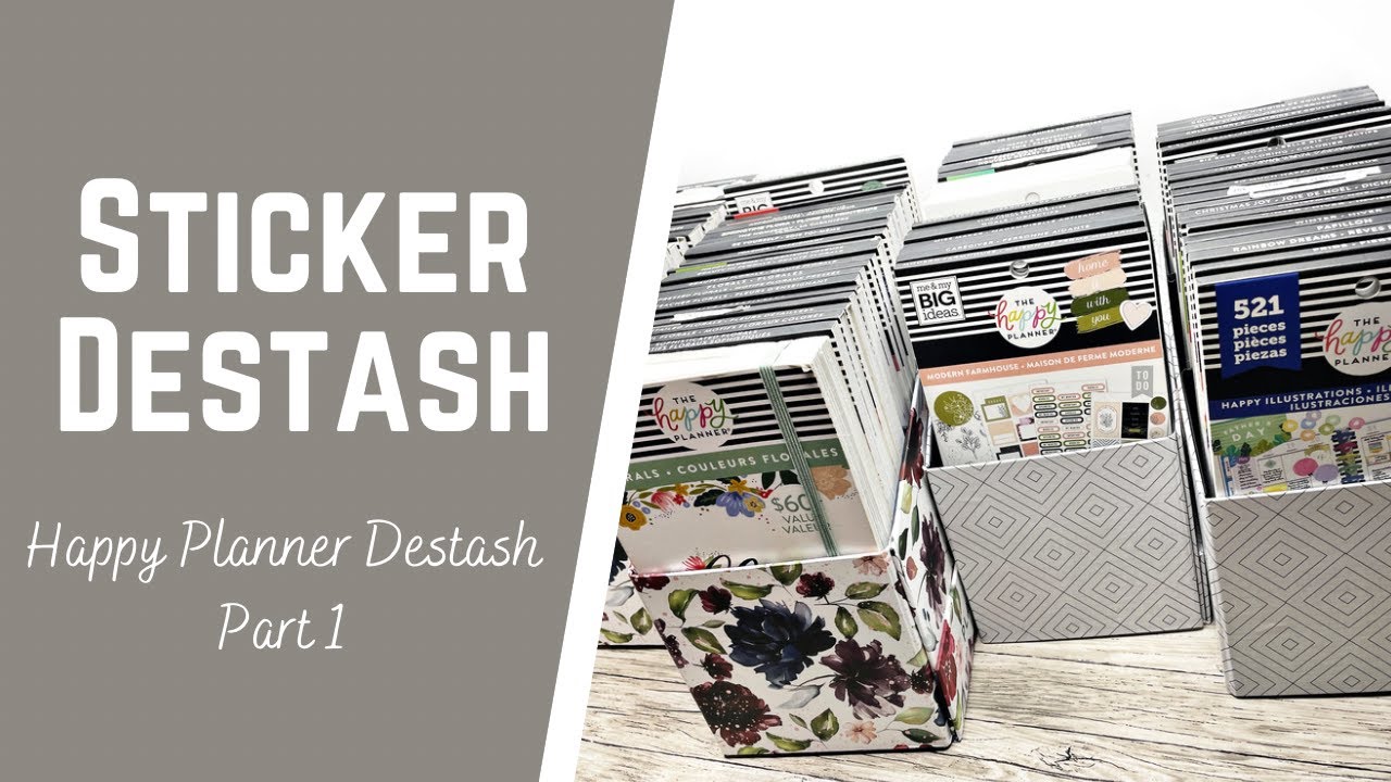 Happy Planner Sticker Destash Part 1 - Shop My Stash and Destash Sticker Books With Me