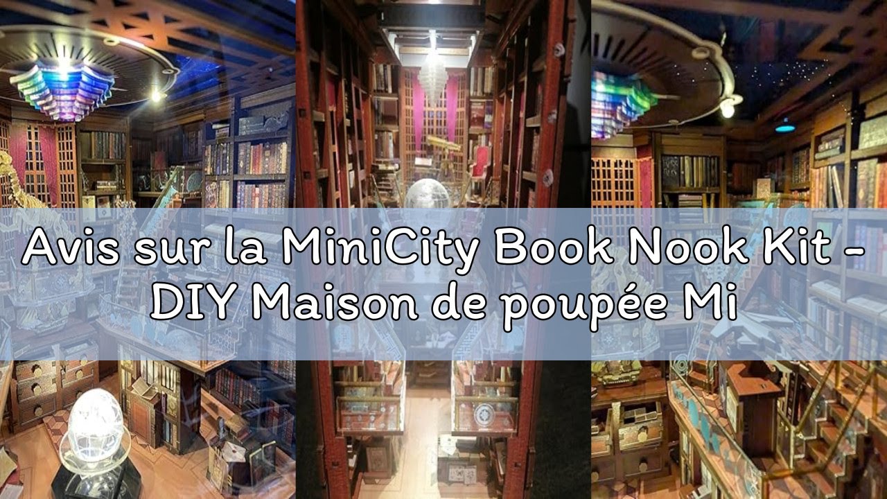 Avis sur la MiniCity Book Nook Kit - DIY Maison de poupée Miniature - Kit Booknook - Puzzle 3D en Bo