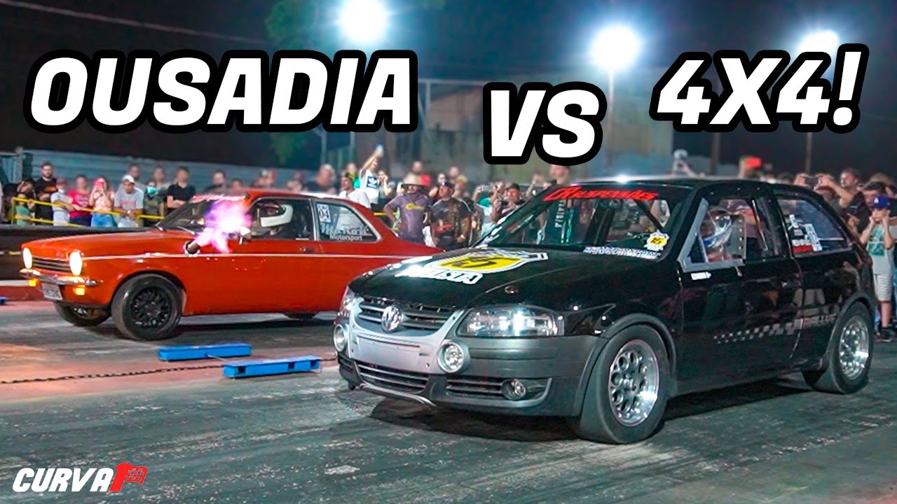 CHEVETTE RAIZ ACELERANDO CONTRA GOLs 4x4 DE ARRANCADA 😱