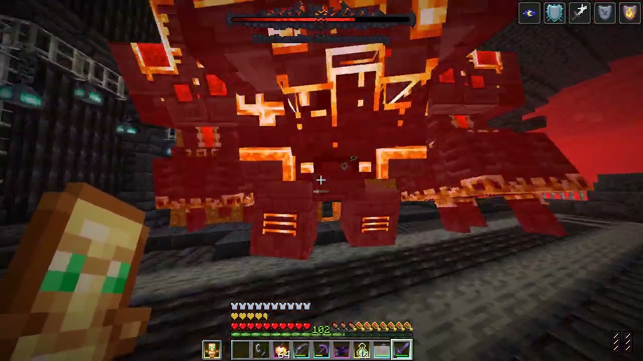 Minecraft Netherite Monstrosity Boss Fight