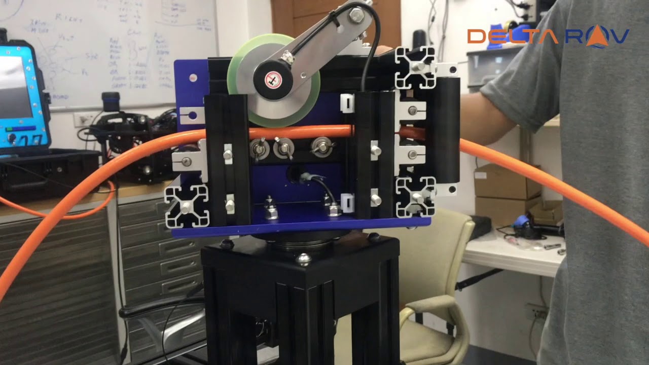 CC inserting a tether in the cable counter