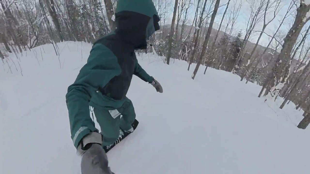Snowskating Caveman