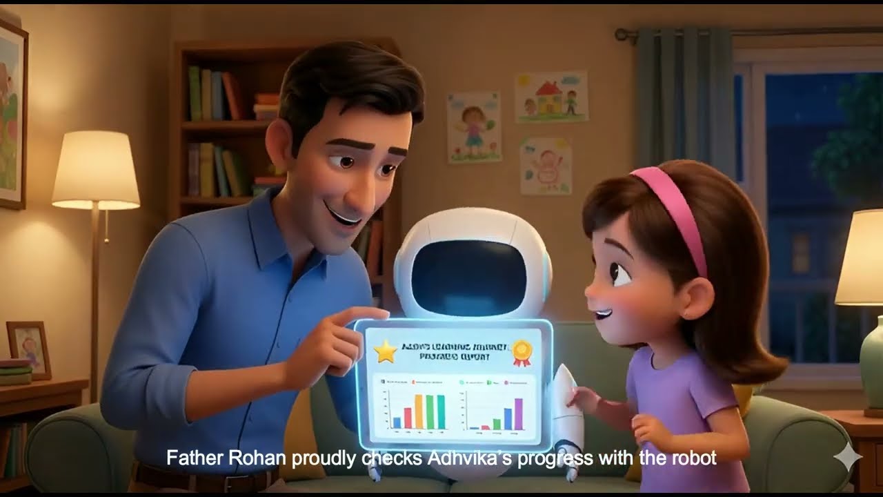 This Robot Helps Kids Every Day 🤖❤️ | AI Learning Story for Kids & Parents #robo #learningwithfun 