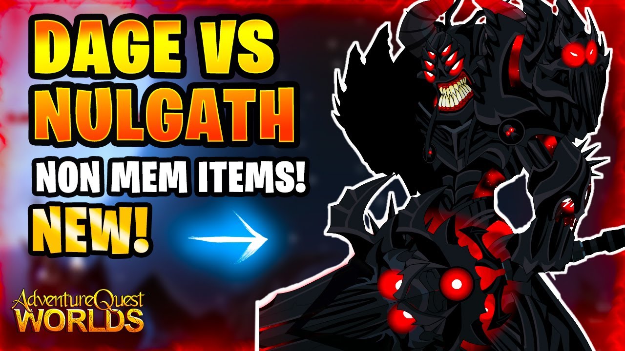 *NEW*  Nulgath VS Dage Items! AQW Shadows of Evil WAR | Dark Alliance