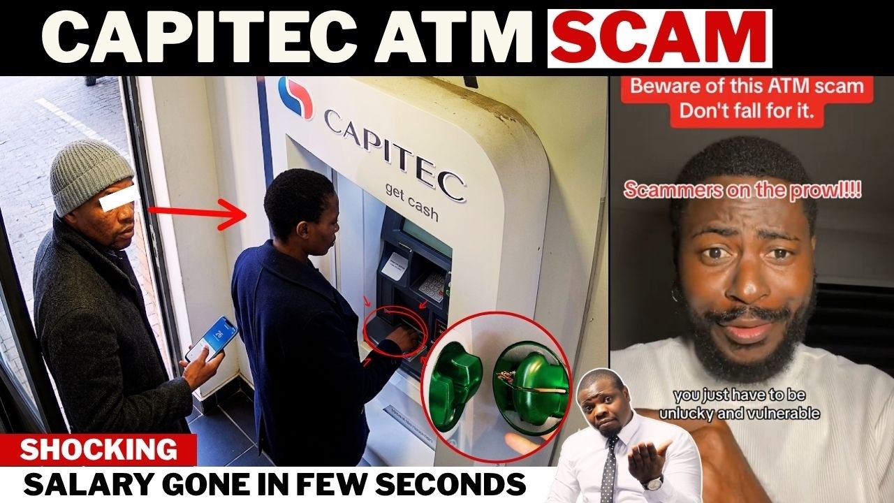 South African Lady Falls Victim To Capitec ATM CCTV Footage 